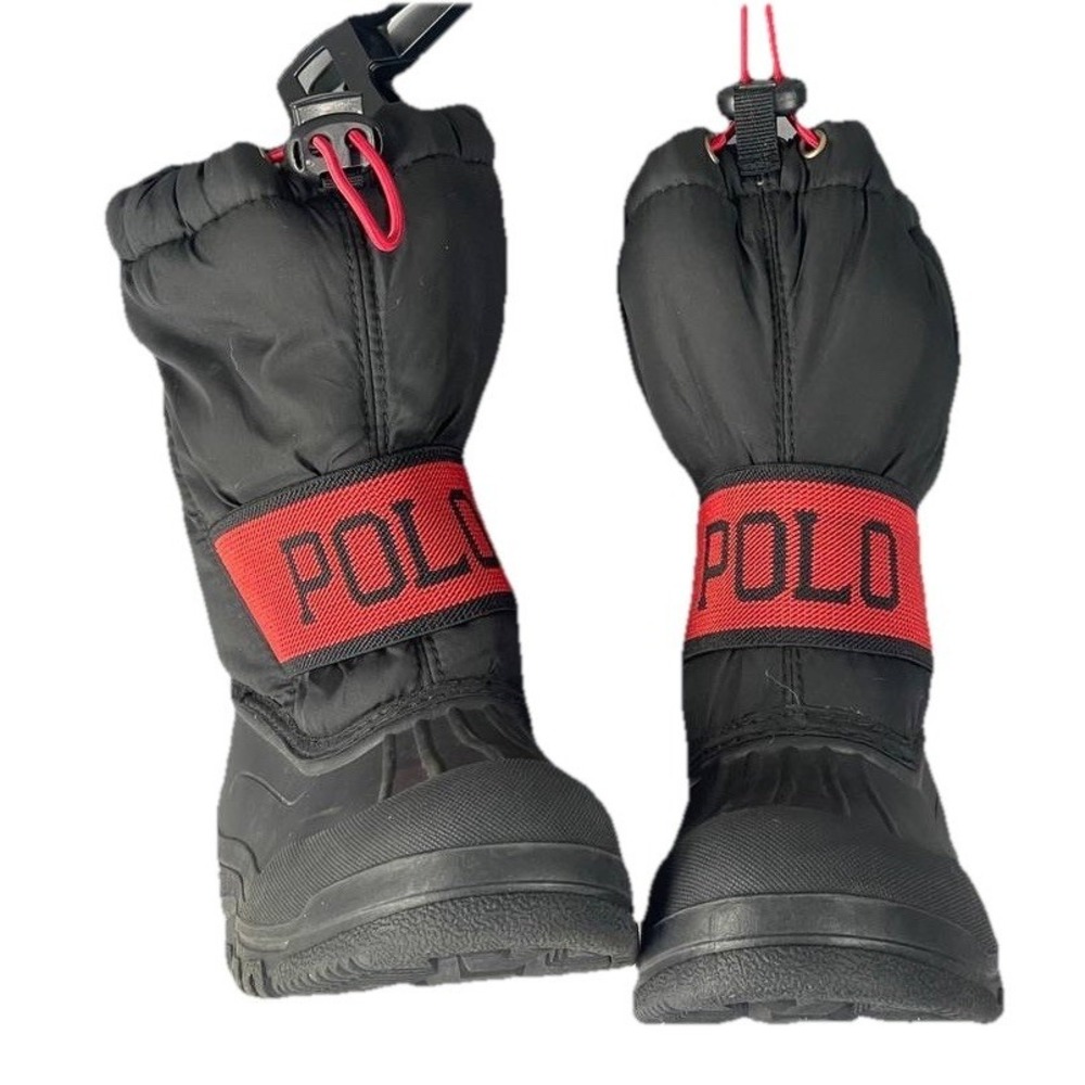 Polo Ralph Lauren Unisex‎ Kids Jakson Winter Fashion Snow Boot Sz 10 Preppy